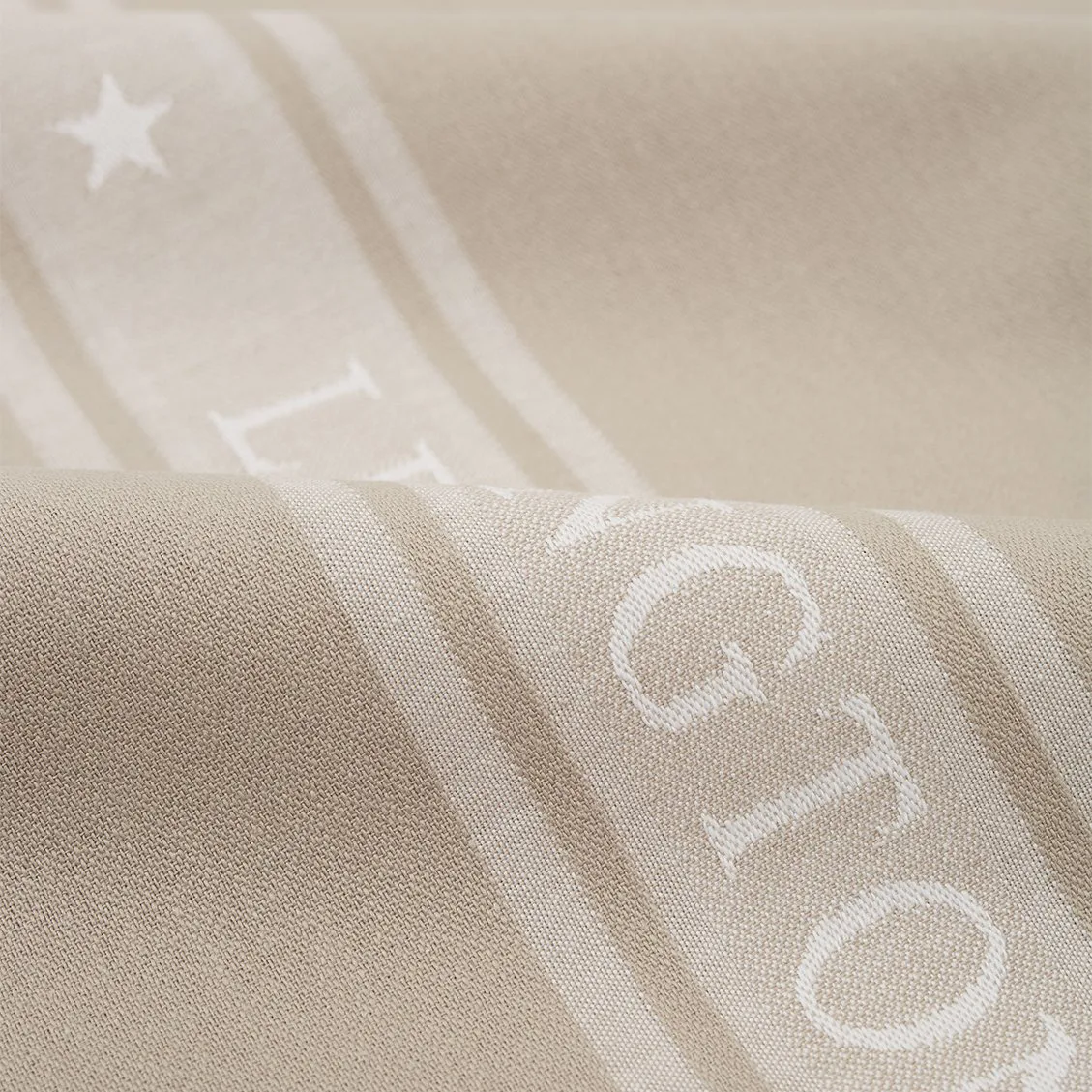 Torchon Icons Star 50x70 cm, Beige-white Lexington
