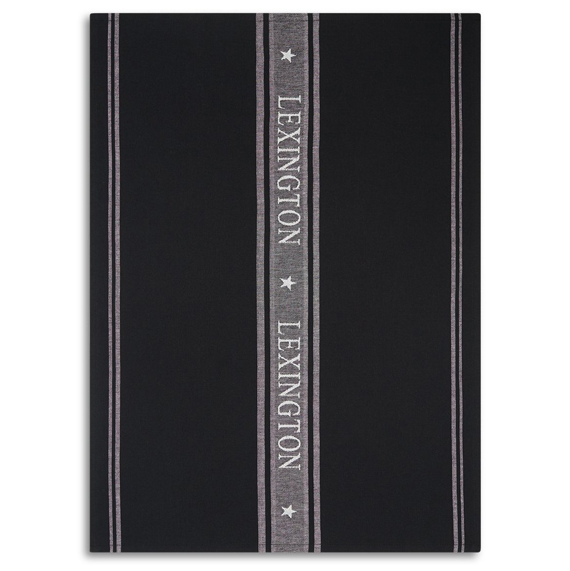 Lexington Torchon Icons Star 50x70 cm Black-white | Design Scandinave | Torchons | Noir