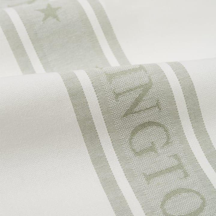 Torchon Icons Star 50x70 cm - White-sage green - Lexington