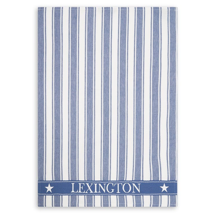 Torchon Icons Waffle Striped 50x70 cm - Blue-white - Lexington