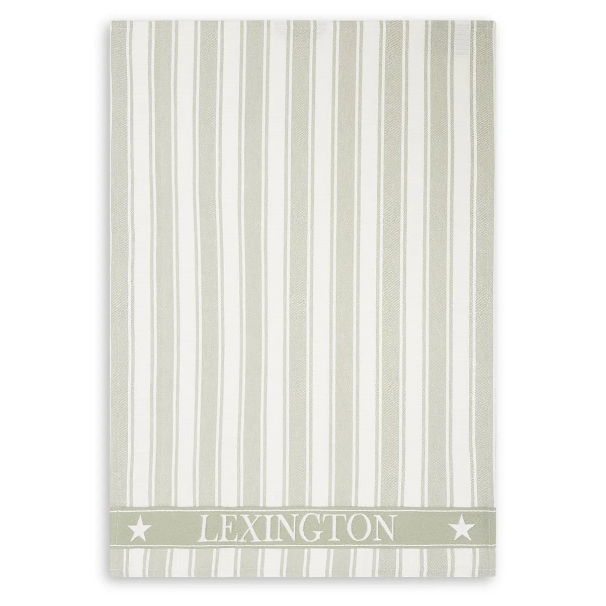 Torchon Icons Waffle Striped 50x70 cm, Sage green-white Lexington