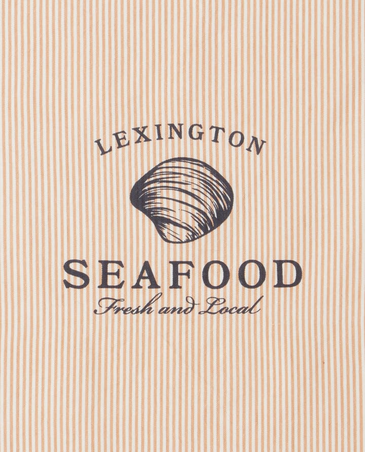 Torchon Seafood Striped & Printed 50x70 cm - Beige-blanc - Lexington