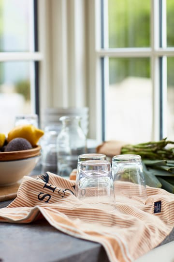 Torchon Seafood Striped & Printed 50x70 cm - Beige-blanc - Lexington