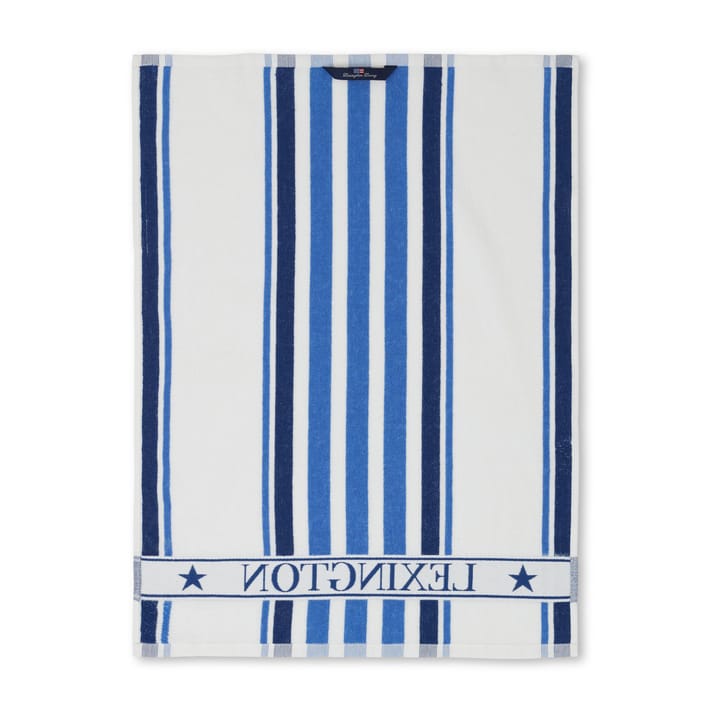 Torchon Striped Cotton Terry 50x70 cm, White-blue Lexington