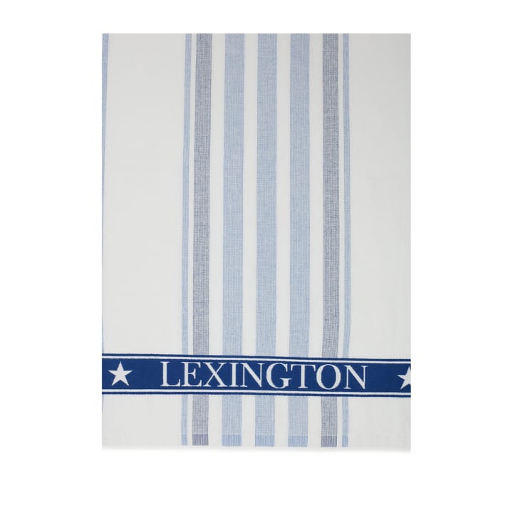 Torchon Striped Cotton Terry 50x70 cm, White-blue Lexington