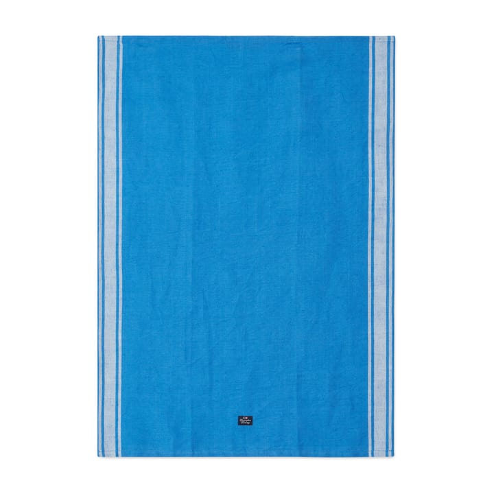 Torchon Striped Linen Cotton 50x70 cm - Bleu-blanc - Lexington