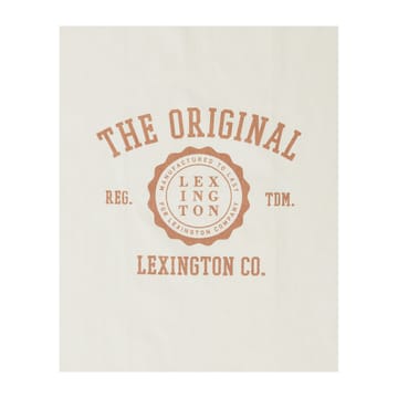 Torchon The Original Cotton Twill 50x70 cm - Off White-brown - Lexington