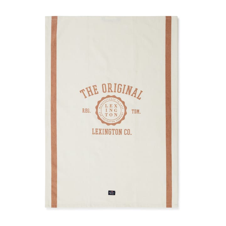 Torchon The Original Cotton Twill 50x70 cm, Off White-brown Lexington