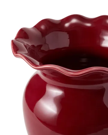 Vase Wavy - Red, 25 cm - Lexington
