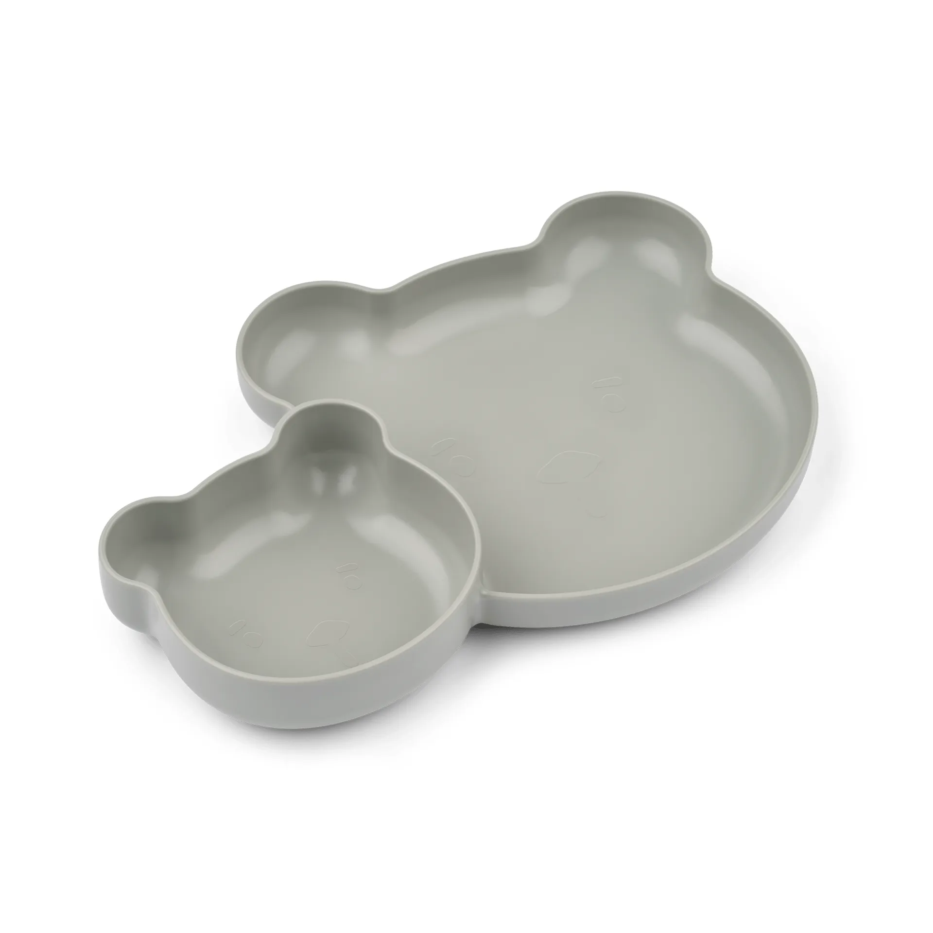 Assiette à compartiments Magus Bear Divider 2 pièces, Dove blue Liewood
