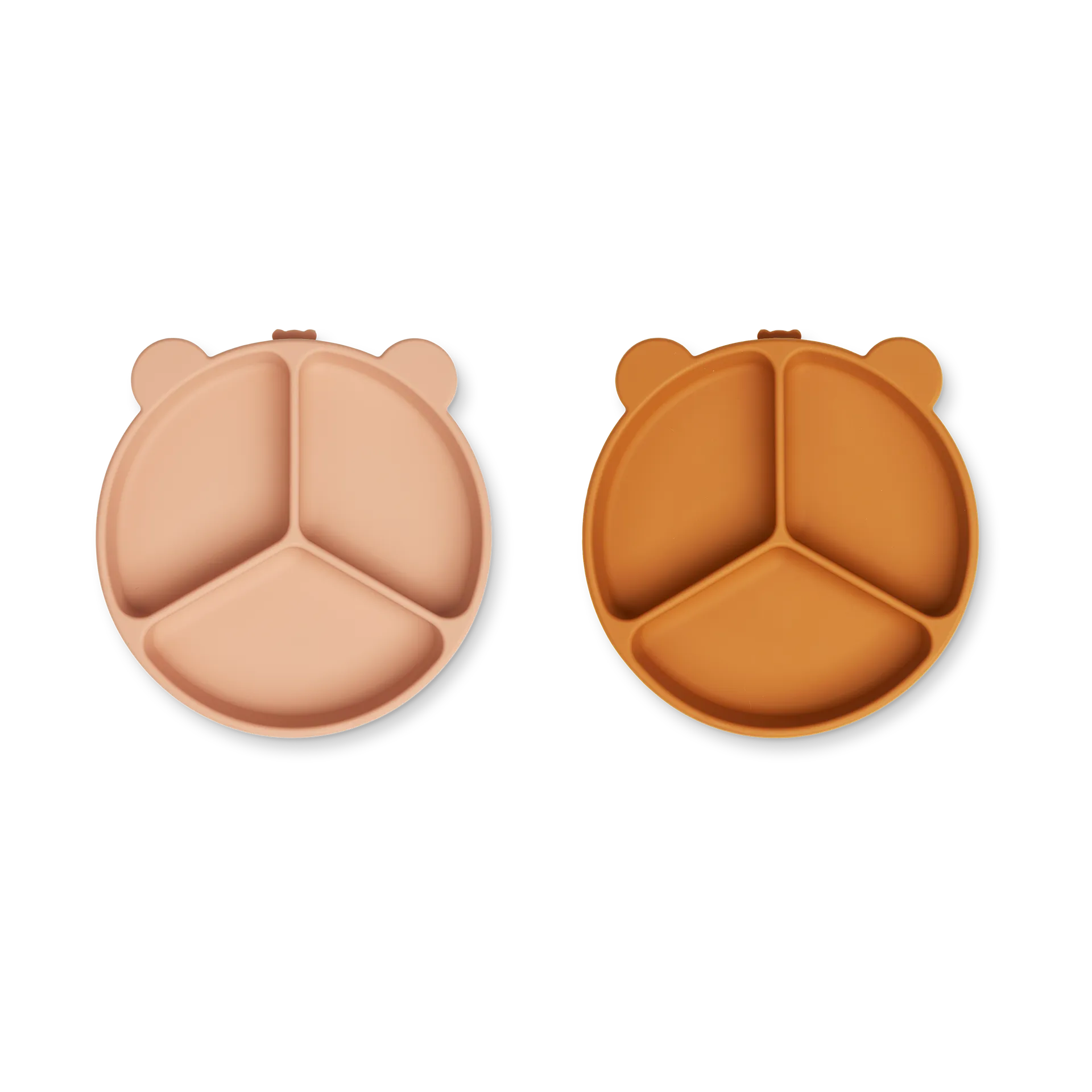 Assiette compartimentée Stacy Lot de 2, Mustard-tuscany rose mix Liewood