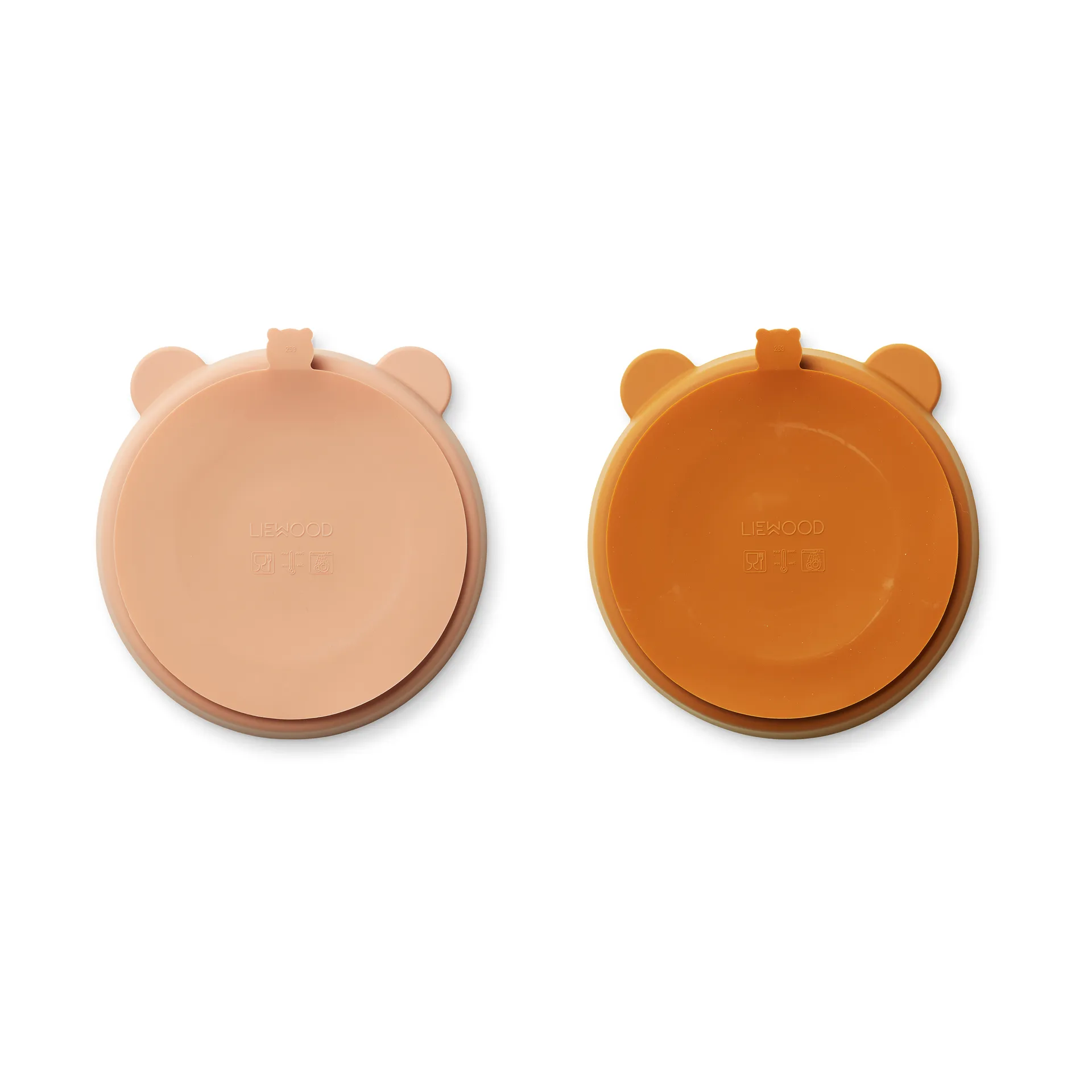 Assiette compartimentée Stacy Lot de 2, Mustard-tuscany rose mix Liewood
