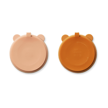 Assiette compartimentée Stacy Lot de 2 - Mustard-tuscany rose mix - Liewood