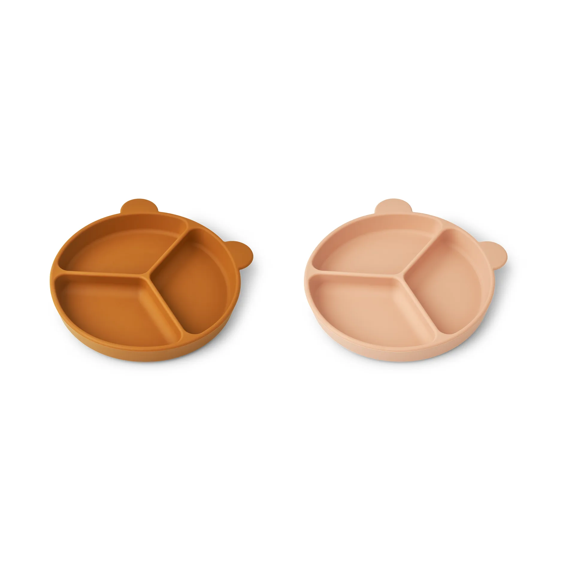 Assiette compartimentée Stacy Lot de 2, Mustard-tuscany rose mix Liewood