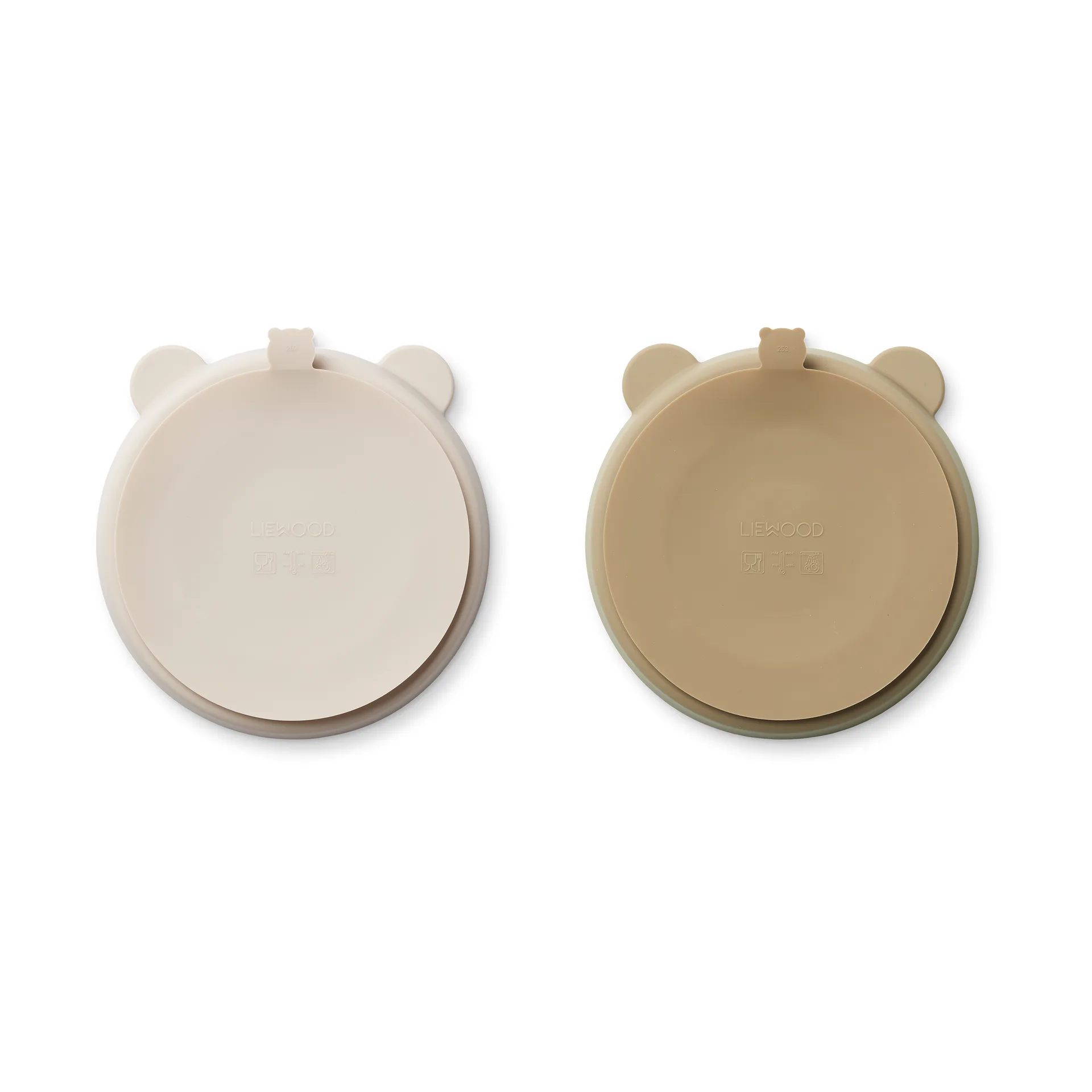 Assiette compartimentée Stacy Lot de 2, Sandy-Oat Liewood