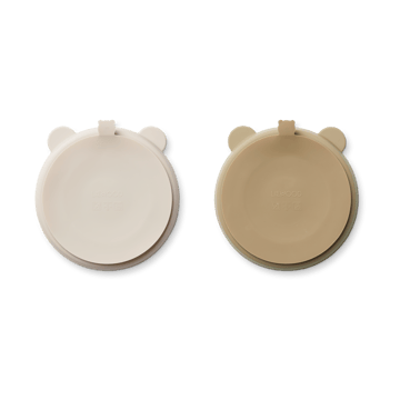 Assiette compartimentée Stacy Lot de 2 - Sandy-Oat - Liewood