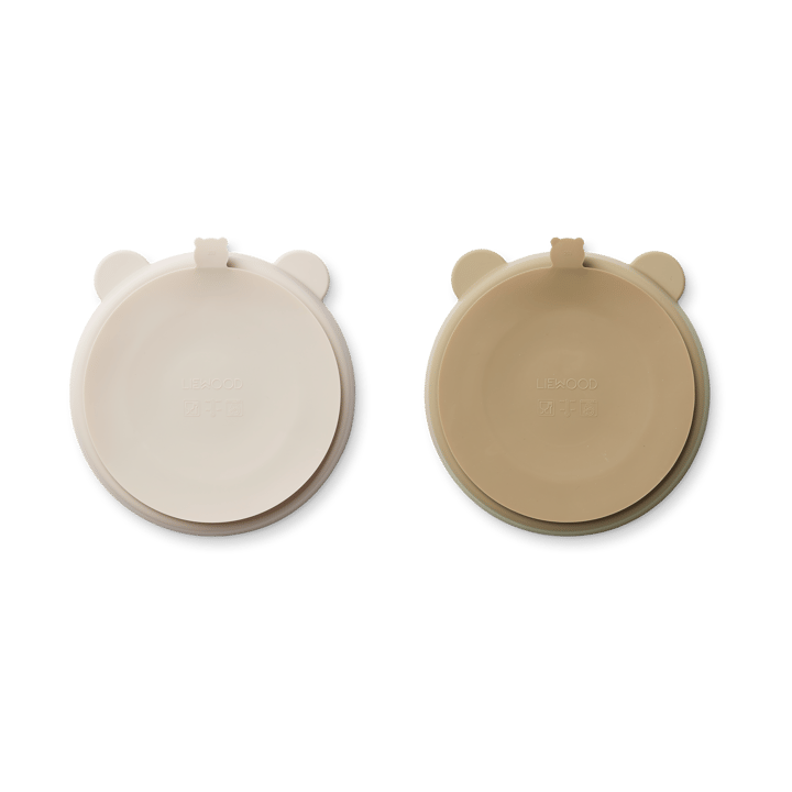 Assiette compartimentée Stacy Lot de 2, Sandy-Oat Liewood