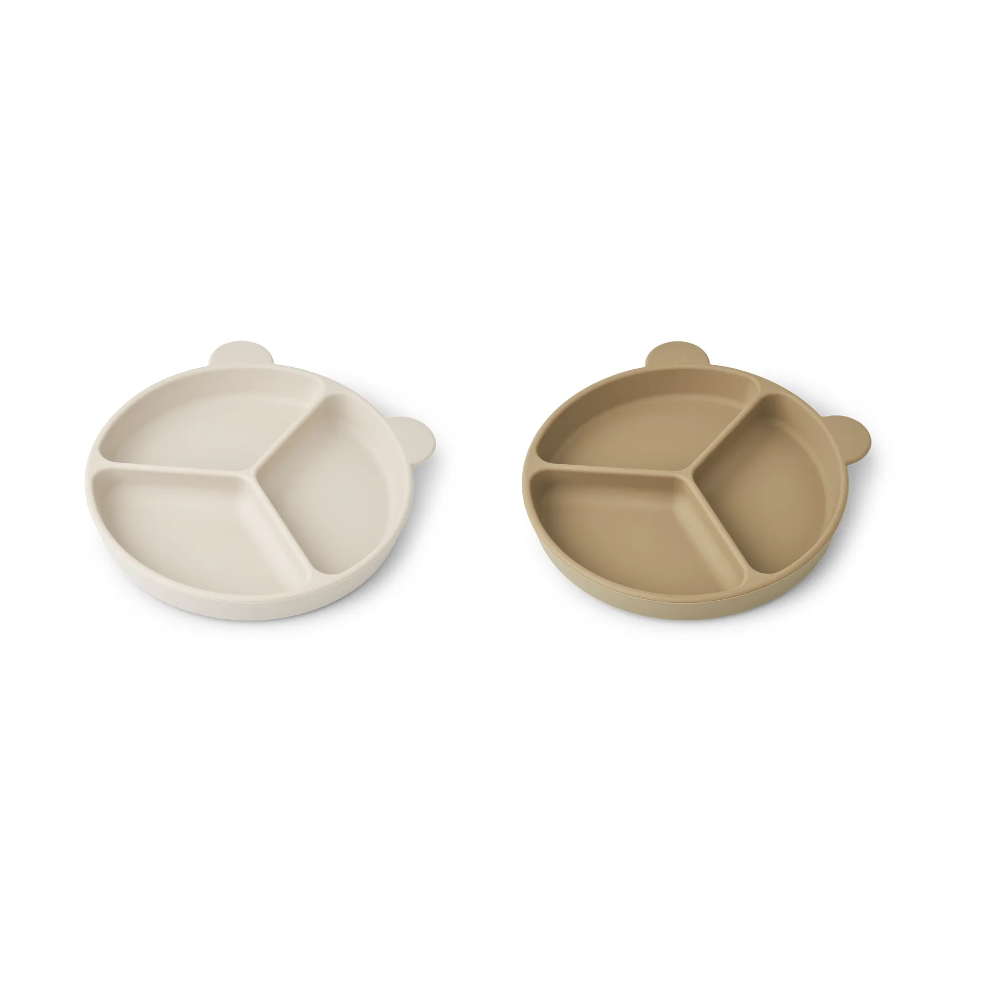 Assiette compartimentée Stacy Lot de 2, Sandy-Oat Liewood