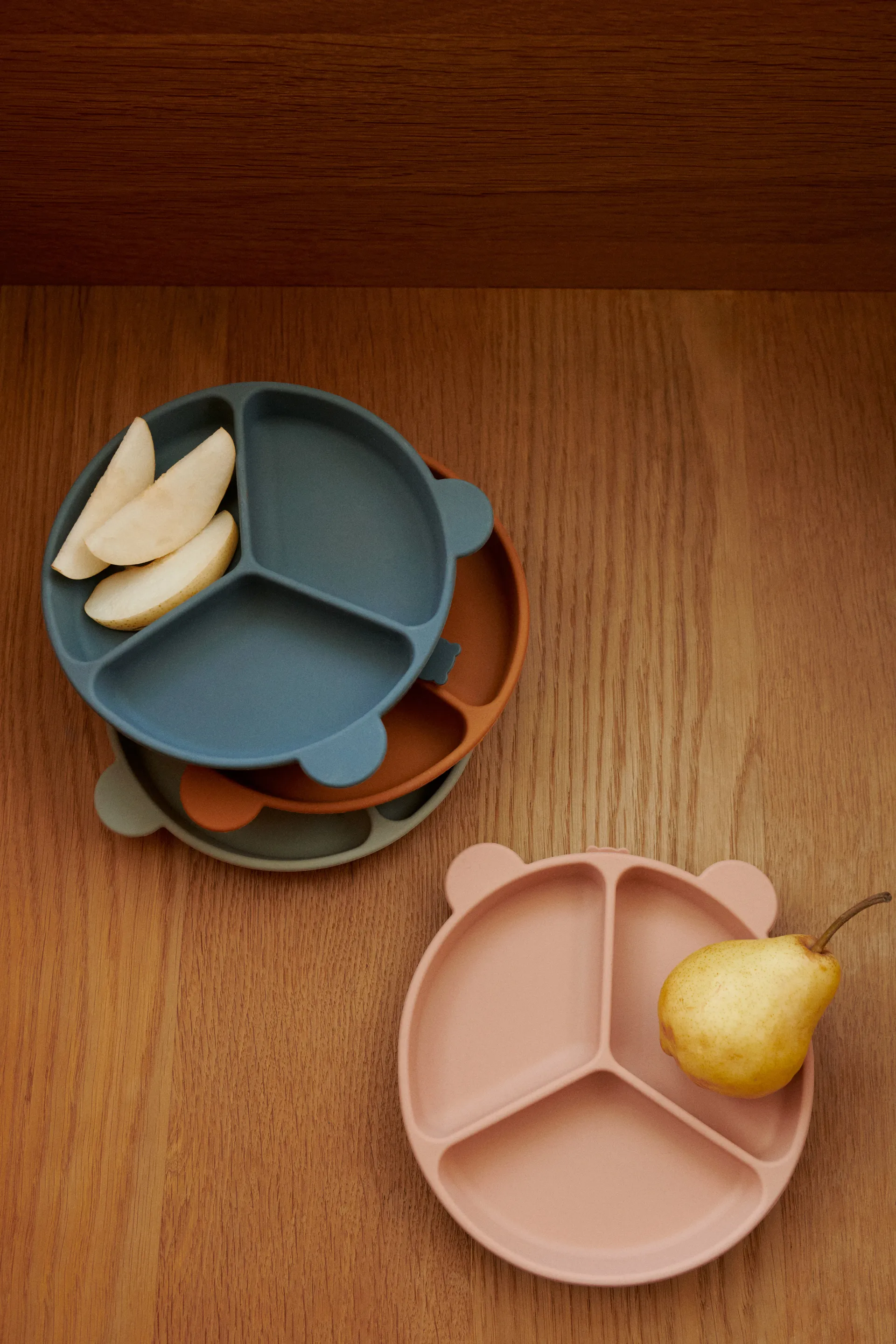 Assiette compartimentée Stacy Lot de 2, Sandy-Oat Liewood