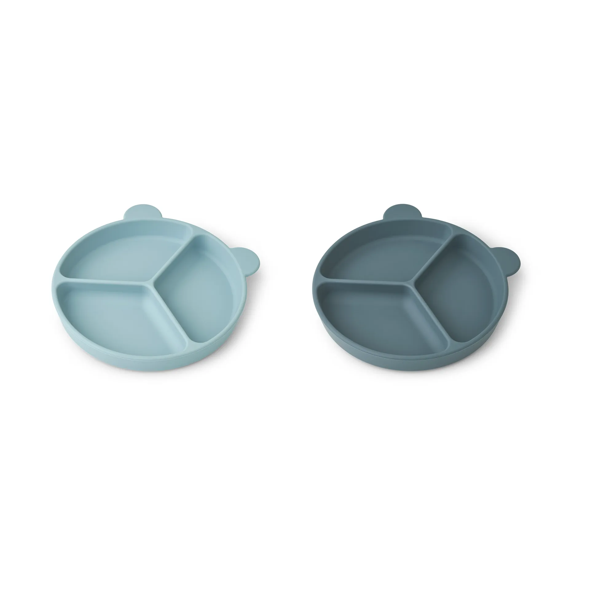Assiette compartimentée Stacy Lot de 2, Sea blue-Whale blue Liewood
