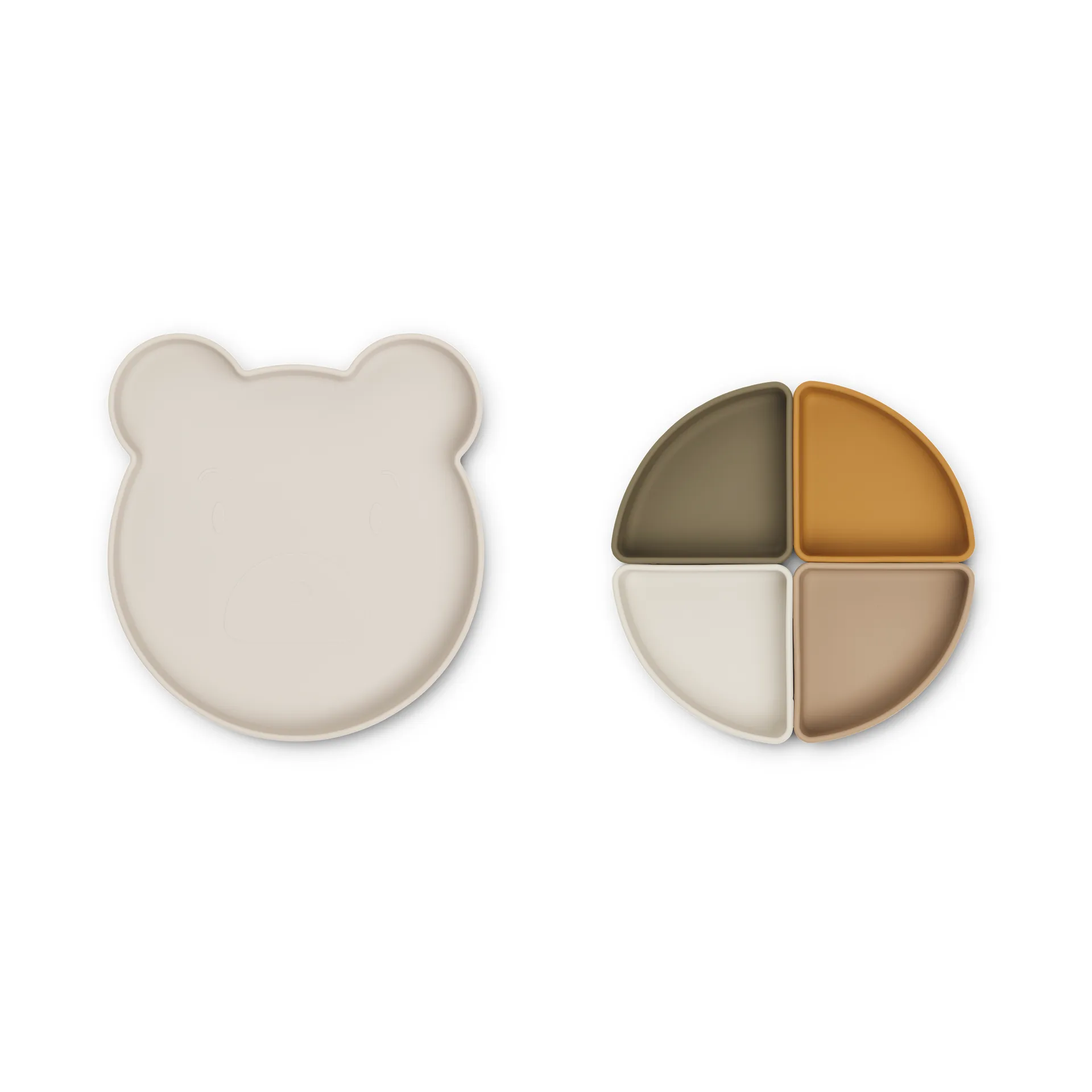 Assiette enfant Arne + 4 bols, Mr bear sandy multi mix Liewood