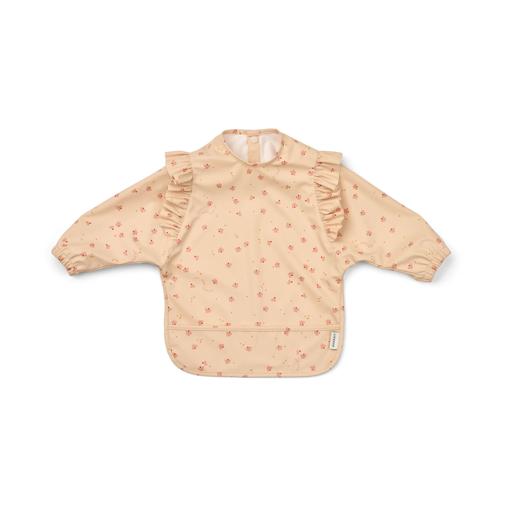 Bavoir à manches Merle, Mini Butterfly-apple blossom Liewood
