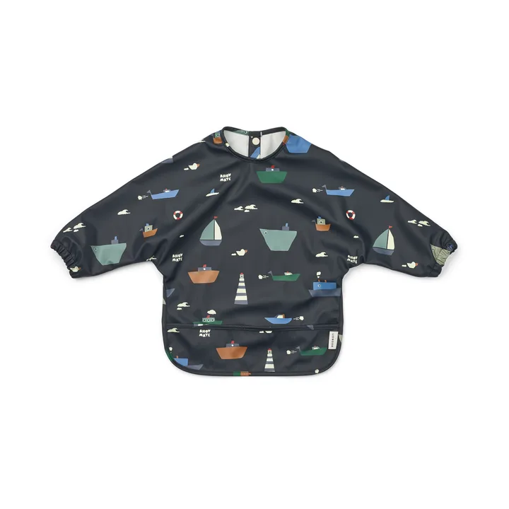 Bavoir à manches Merle - Sailing-classic navy - Liewood