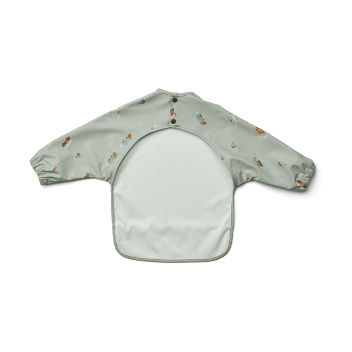 Bavoir à manches Merle, Vehicles-dove blue mix Liewood