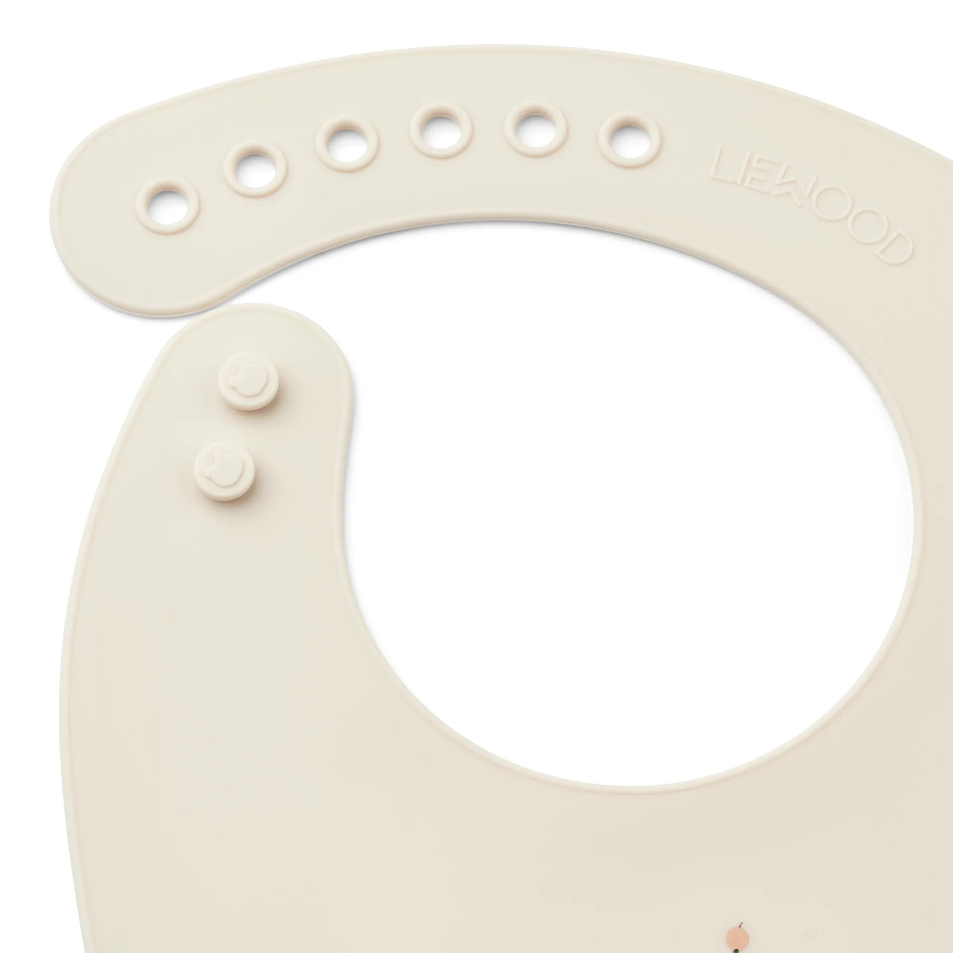 Bavoir en silicone Tilda Lot de 2, Peach-Sea shell mix Liewood