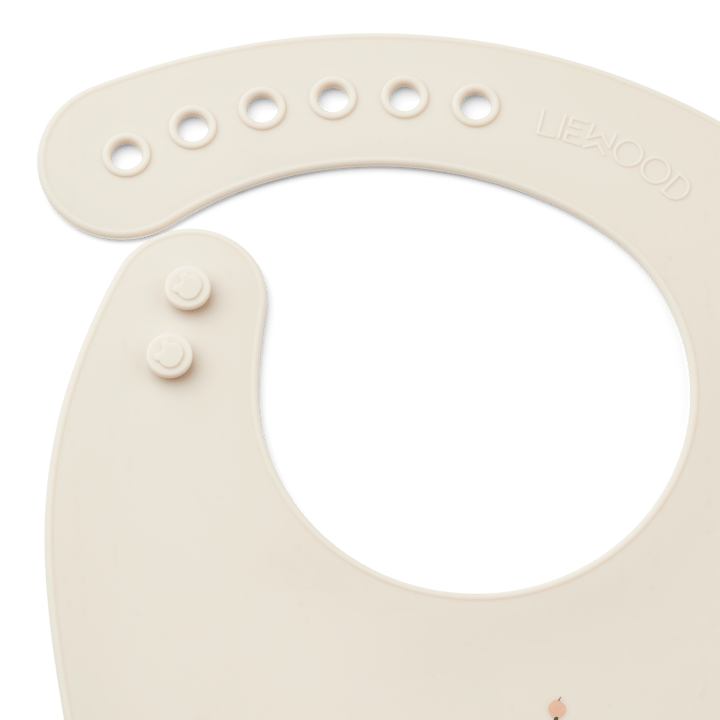 Bavoir en silicone Tilda Lot de 2, Peach-Sea shell mix Liewood