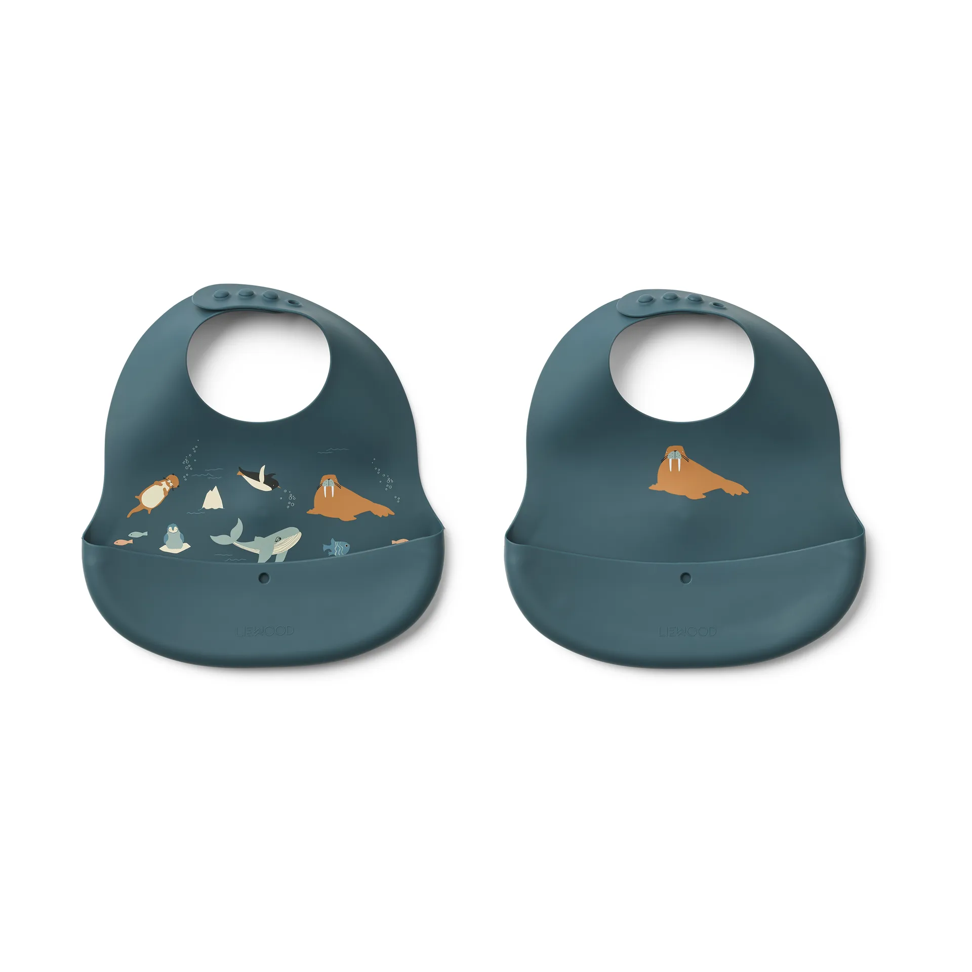 Bavoirs imprimés Ember 2 pièces, Arctic Sea-Ocean view Liewood