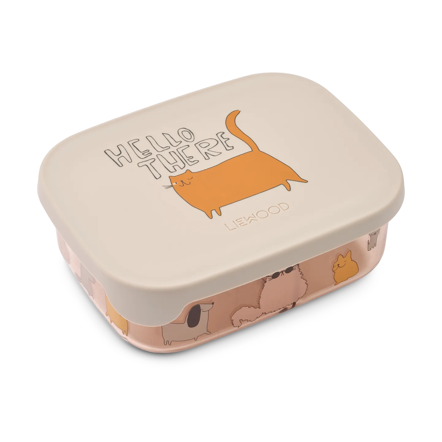 Boîte à lunch Arthur 13,5x17 cm, Cats and Dogs-Sandy Liewood