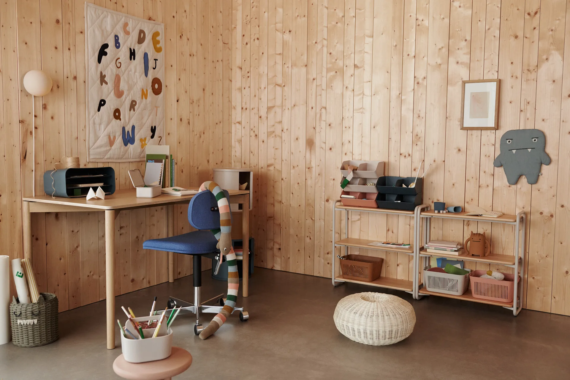 Boîte de rangement Hope storage caddy 17x32 cm, Whale blue Liewood