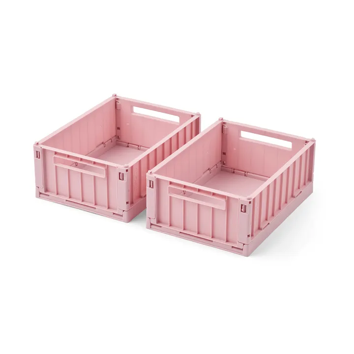 Boîte de rangement Weston - Rose blush, S, lot de 2 - Liewood