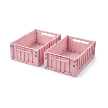 Boîte de rangement Weston - T-shirt Rose blush, M, lot de 2 - Liewood