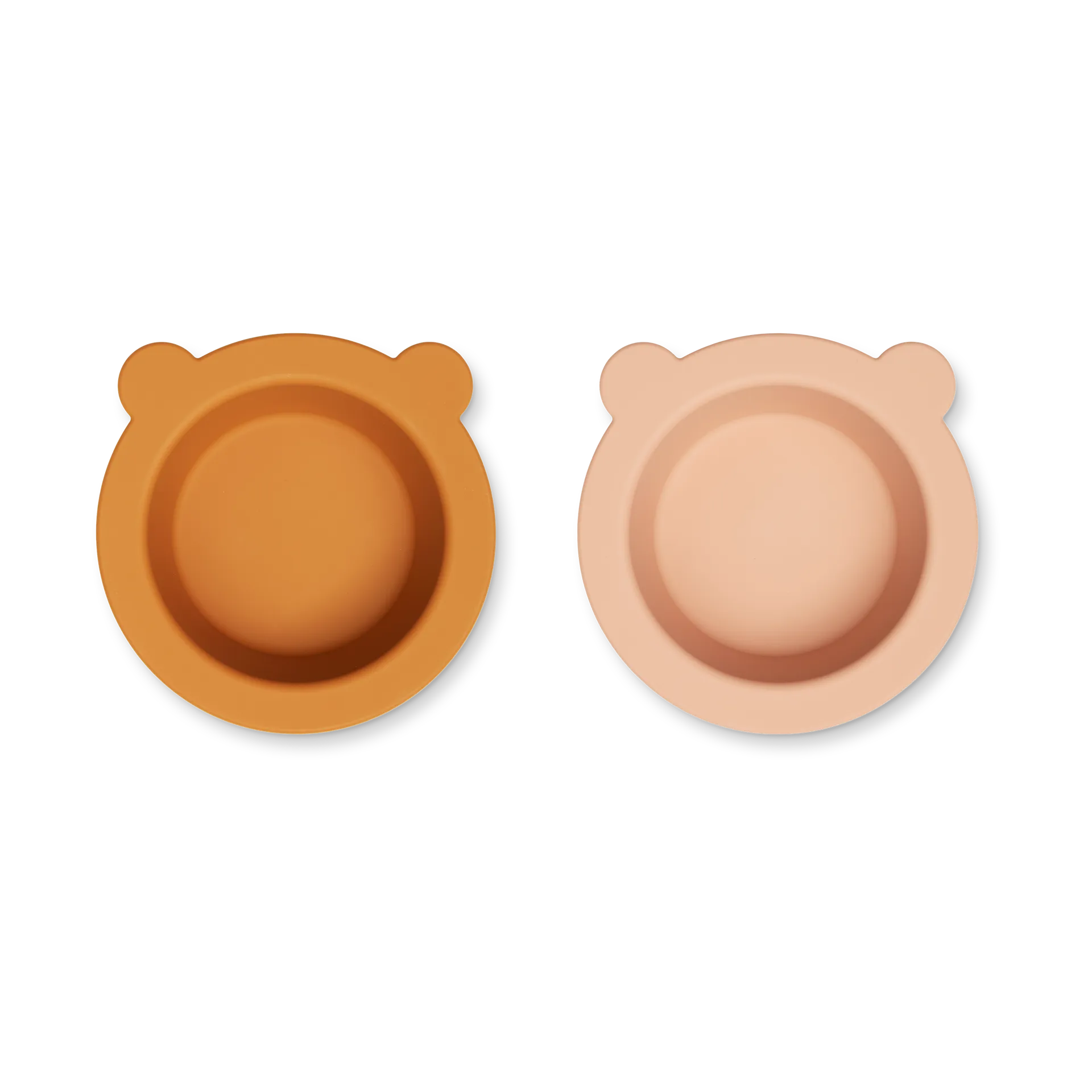 Bol avec ventouse Peony Ø16 cm lot de 2, Mustard-tuscany rose mix Liewood