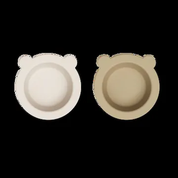 Bol avec ventouse Peony Ø16 cm lot de 2 - Sandy-Oat - Liewood