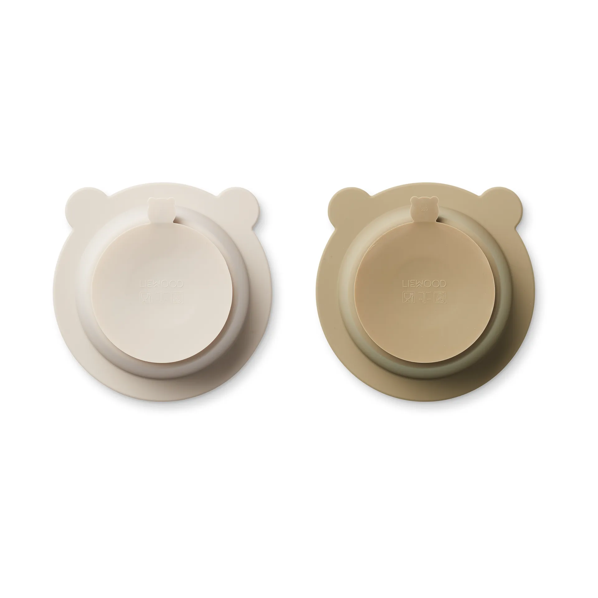 Bol avec ventouse Peony Ø16 cm lot de 2, Sandy-Oat Liewood