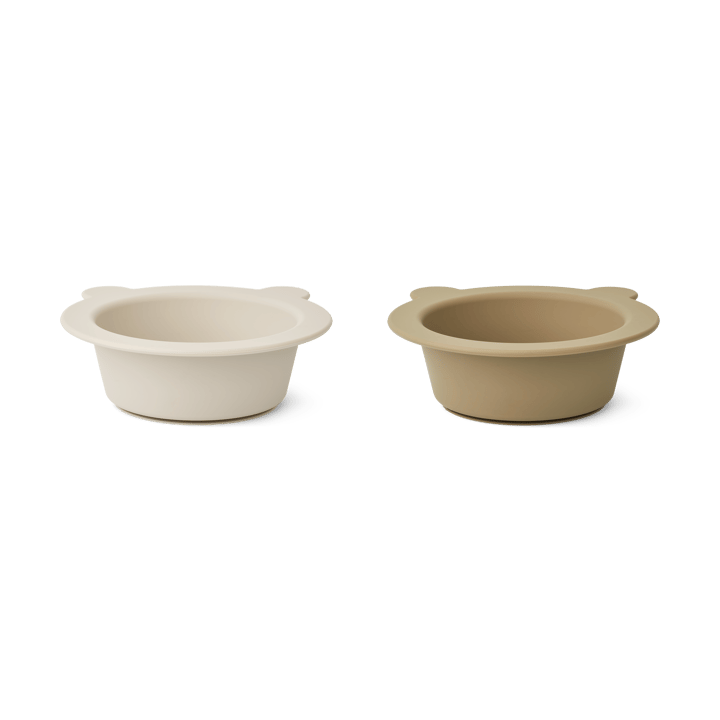 Bol avec ventouse Peony Ø16 cm lot de 2, Sandy-Oat Liewood