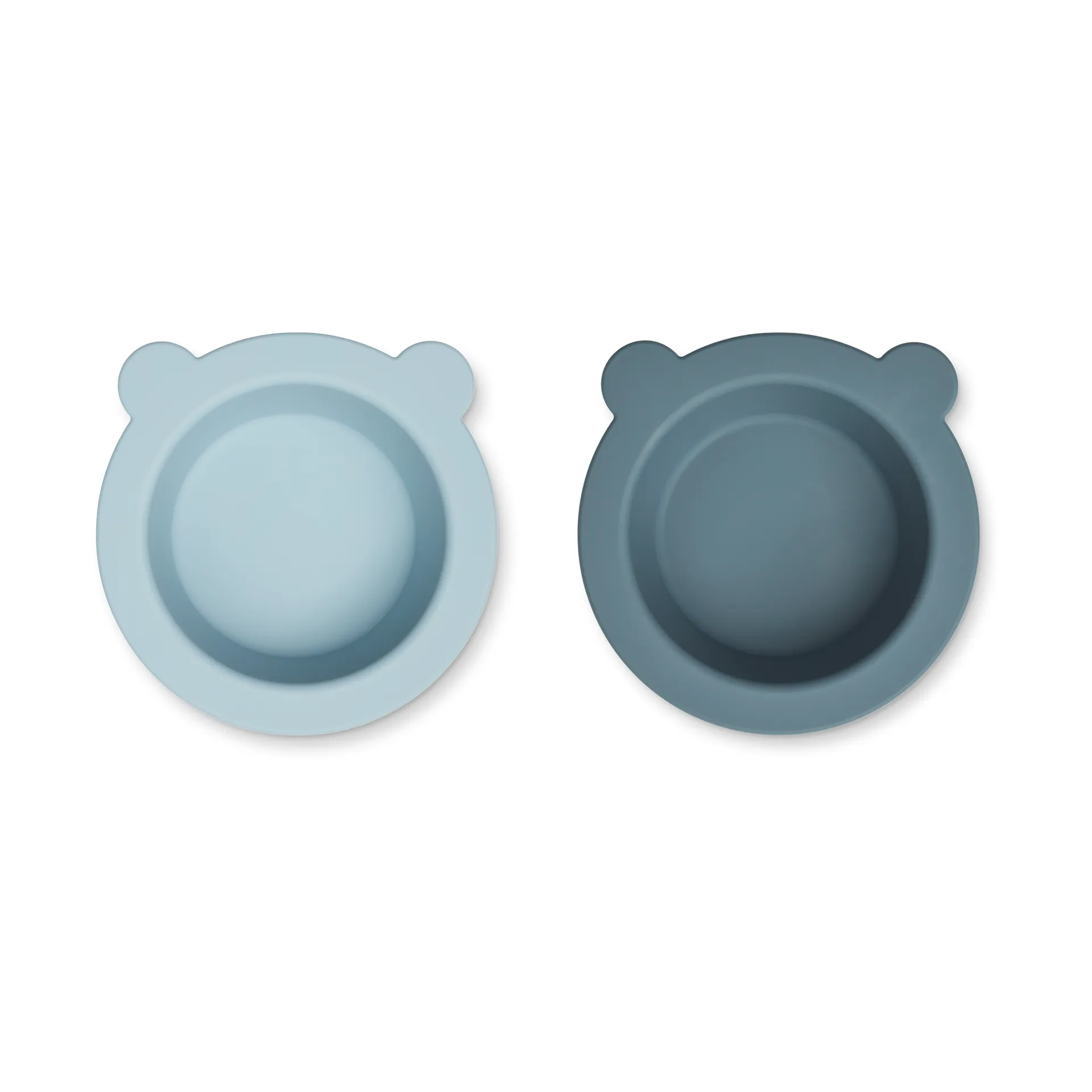 Bol avec ventouse Peony Ø16 cm lot de 2, Sea blue-Whale blue Liewood