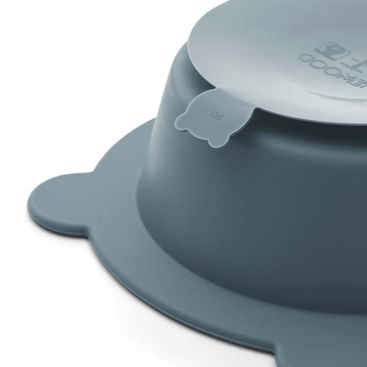 Bol avec ventouse Peony Ø16 cm lot de 2, Sea blue-Whale blue Liewood