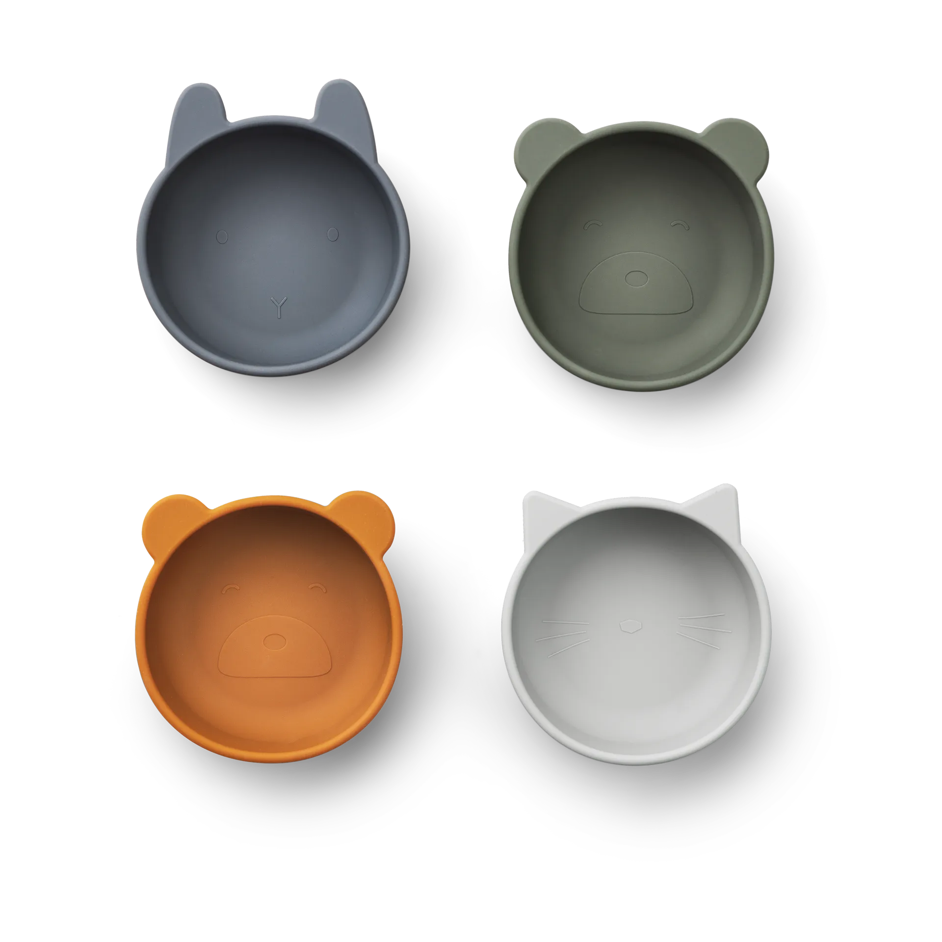 Bol en silicone Iggy 4 pièces, Blue mix Liewood