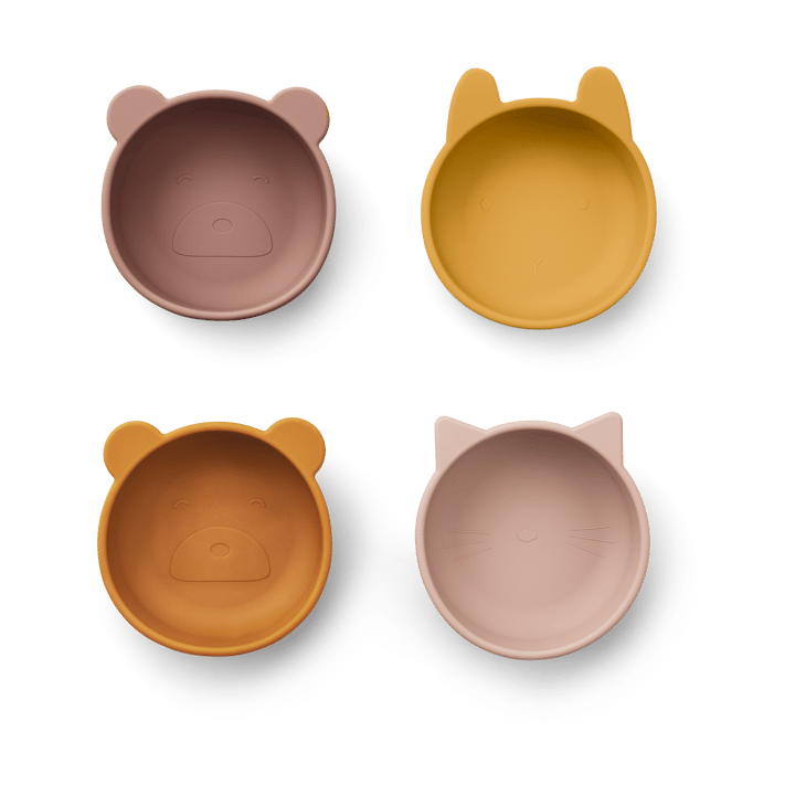 Bol en silicone Iggy 4 pièces - Rose mix - Liewood