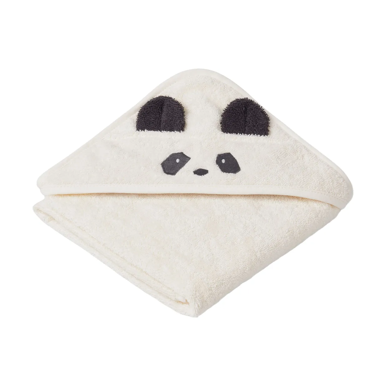Cape de bain Albert 70x70 cm, Panda creme de la creme Liewood