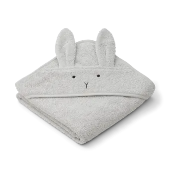 Cape de bain Albert 70x70 cm - Rabbit dumbo grey - Liewood