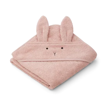Cape de bain Albert 70x70 cm - Rabbit rose - Liewood