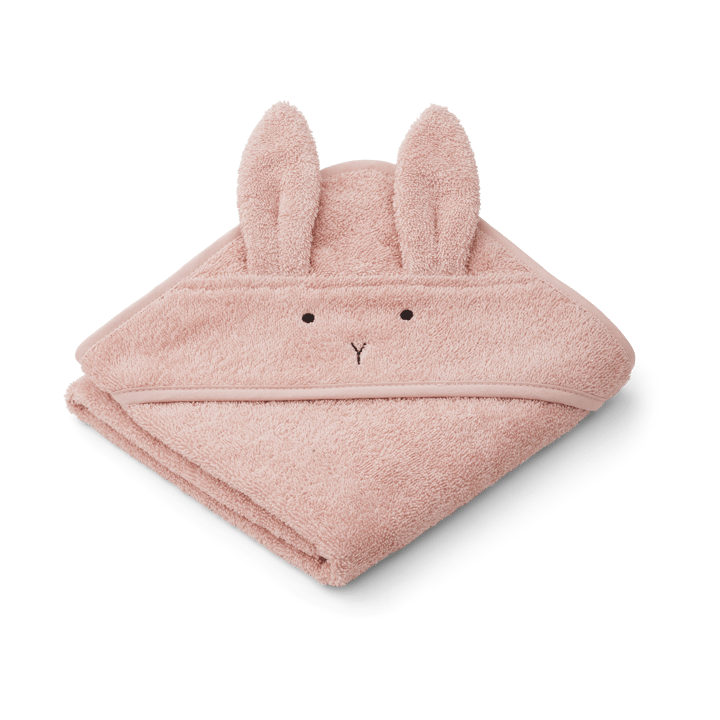Cape de bain Albert 70x70 cm - Rabbit rose - Liewood