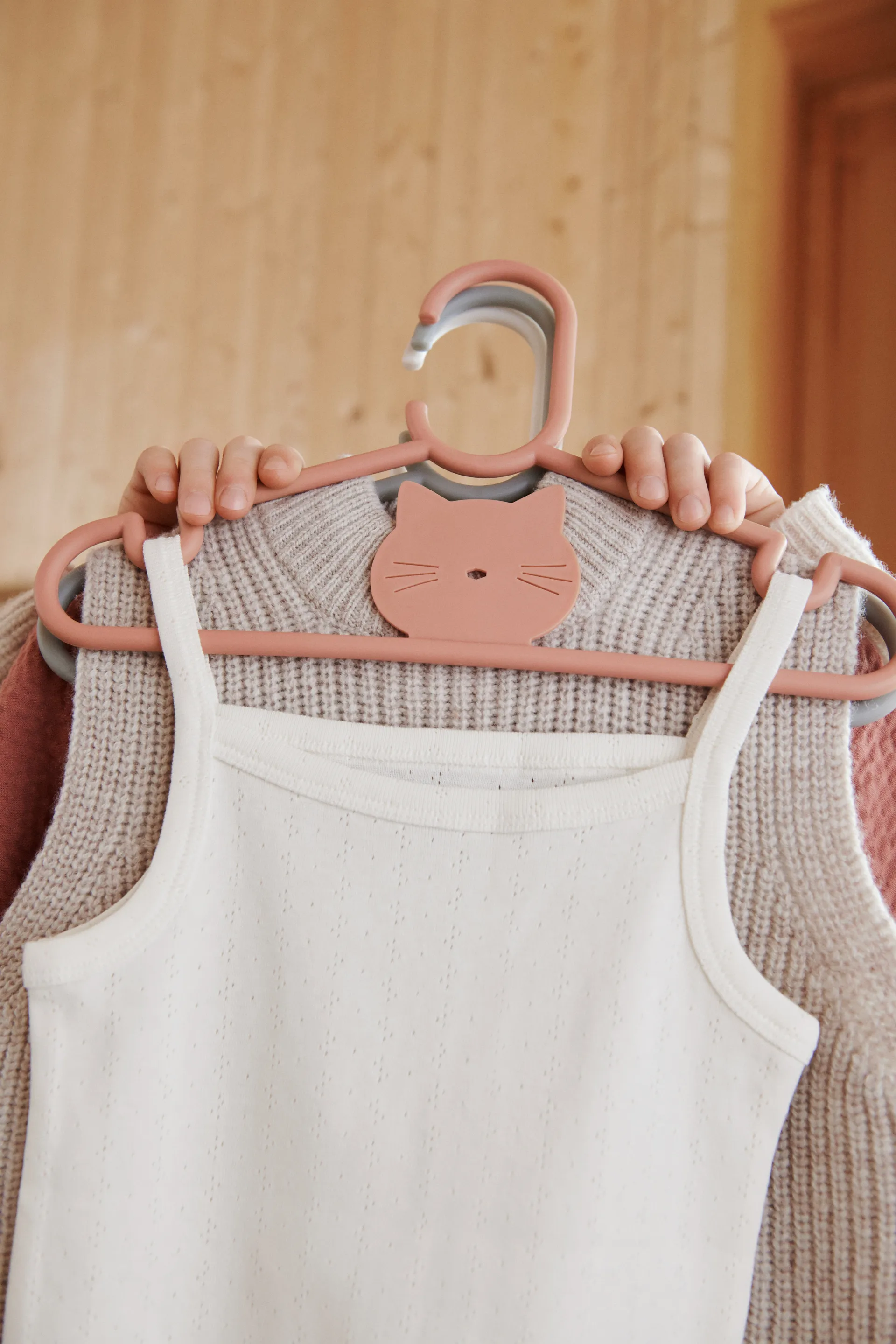 Cintres chat Falton lot de 8, Tuscany rose Liewood