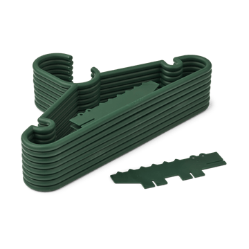 Cintres crocodile Falton lot de 8 - Garden green - Liewood