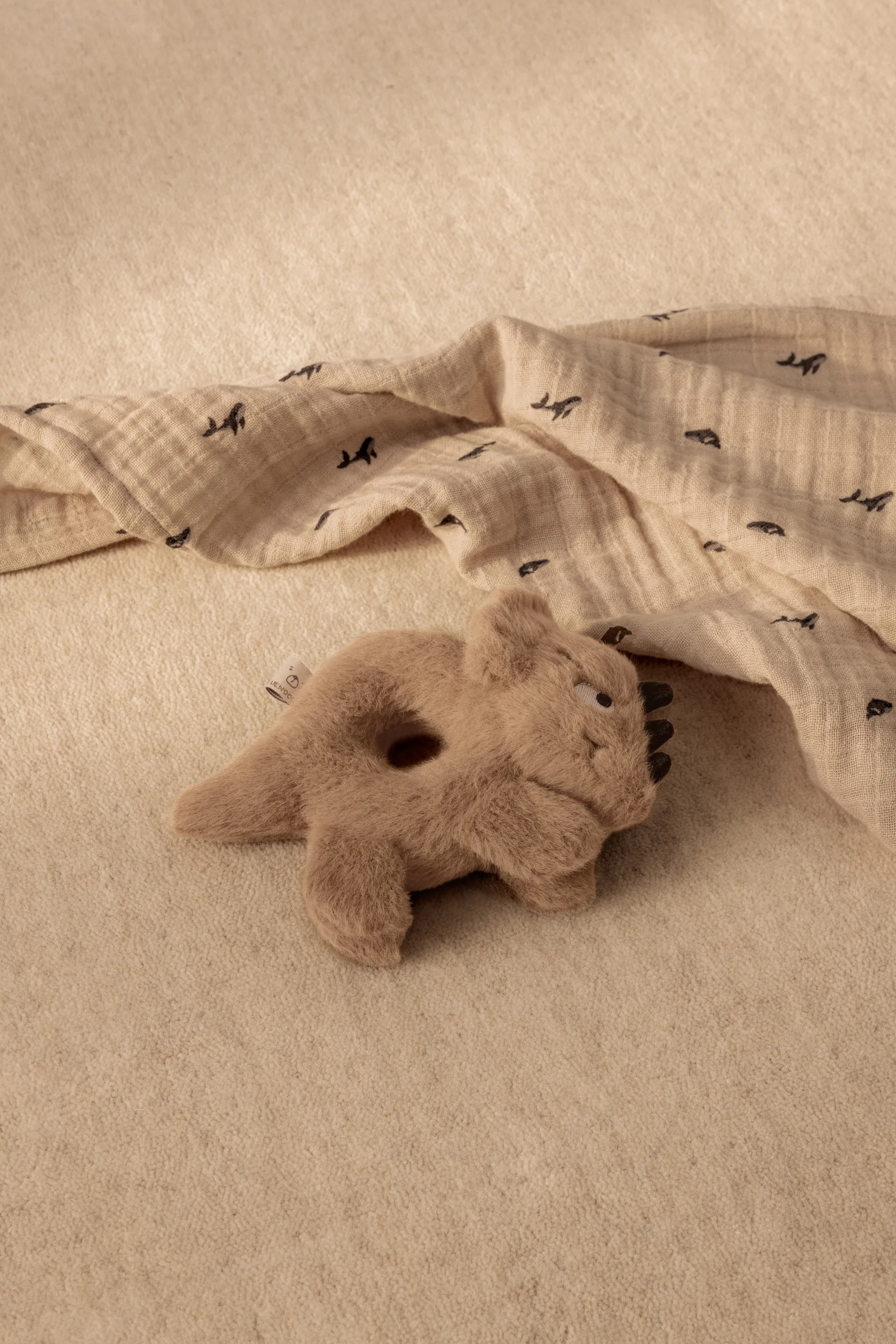 Couverture en mousseline Lewis Lot de 2 65x65 cm, Mini whale-Sandy Liewood